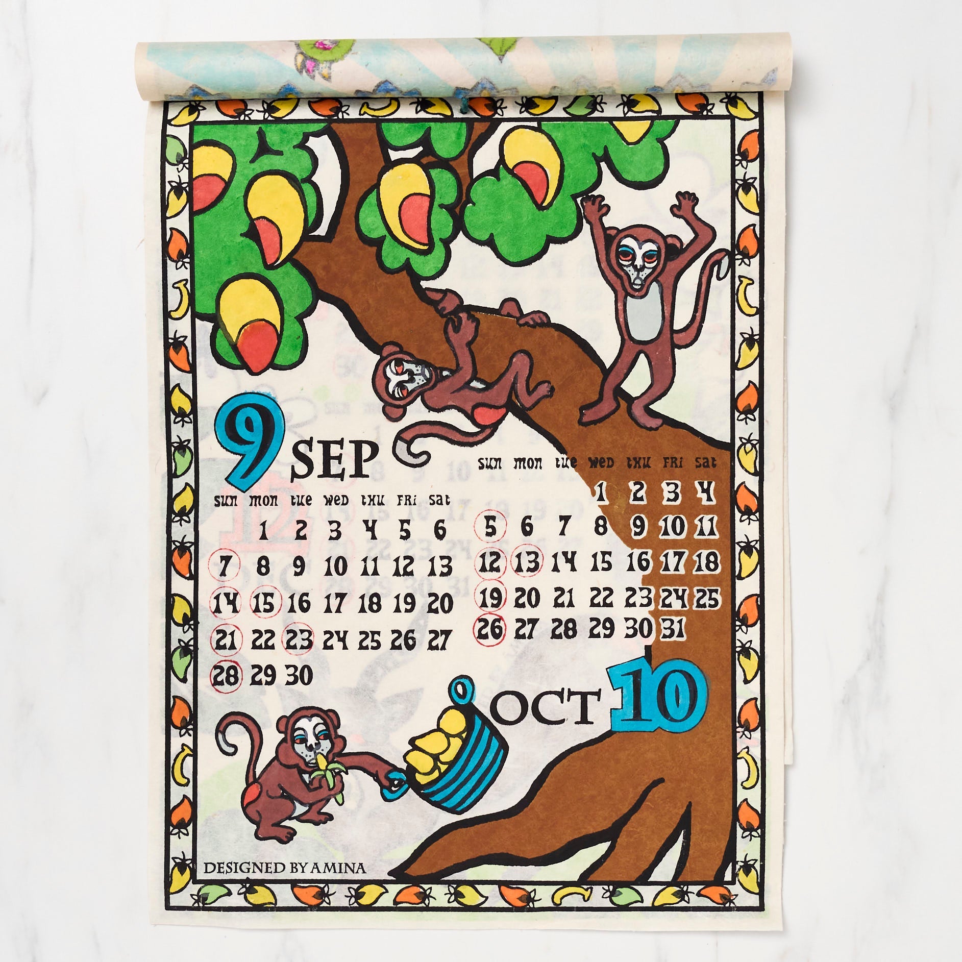 Tinga Tinga Calendar 2025 Designed by Amina / Amina Collection Co., Ltd. - bungu