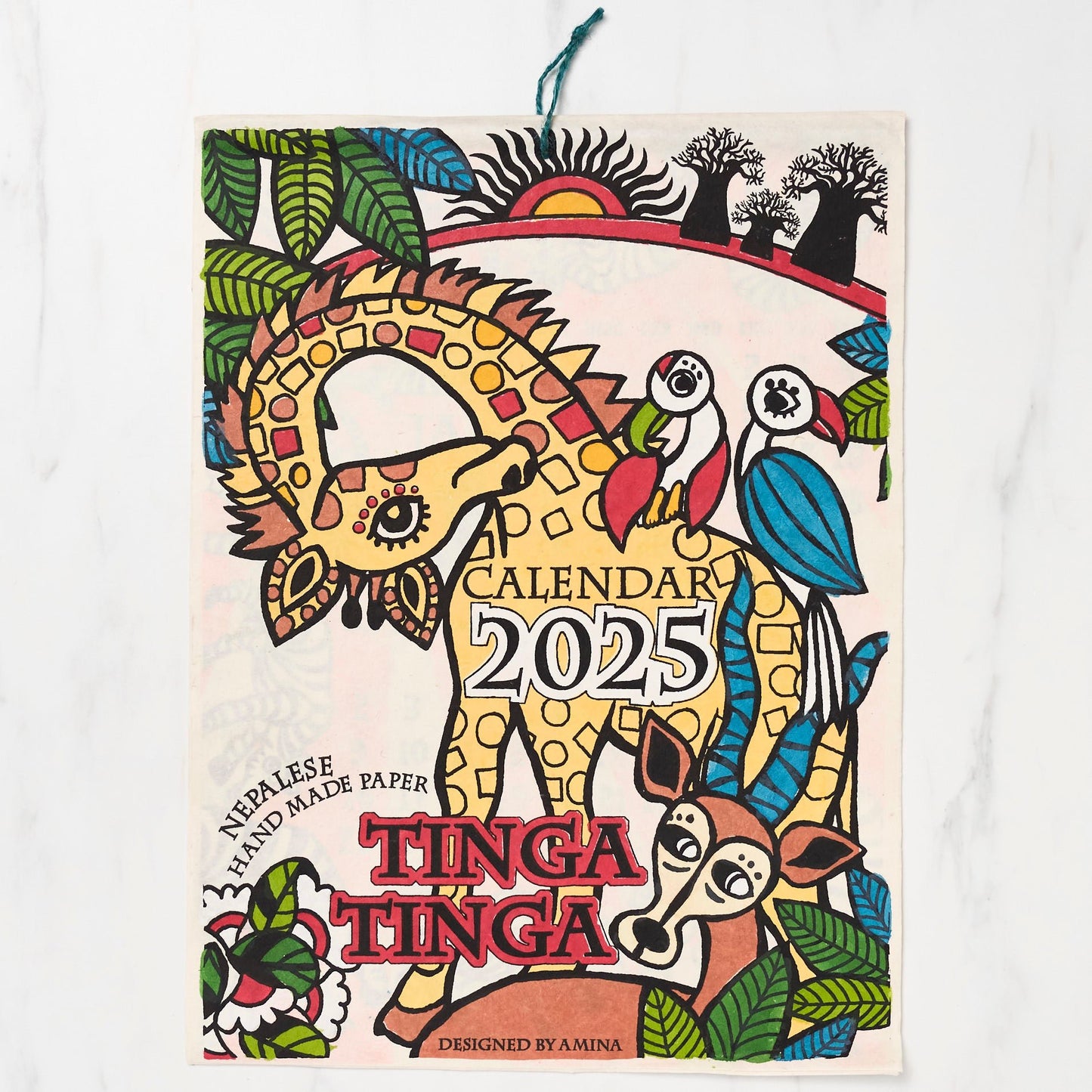 Tinga Tinga Calendar 2025 Designed by Amina / Amina Collection Co., Ltd. - bungu