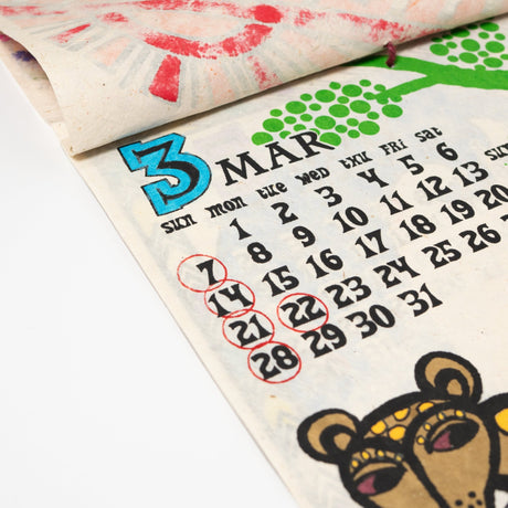 Tinga Tinga Wall Calendar 2027 / Amina Collection Co., Ltd. - bungu