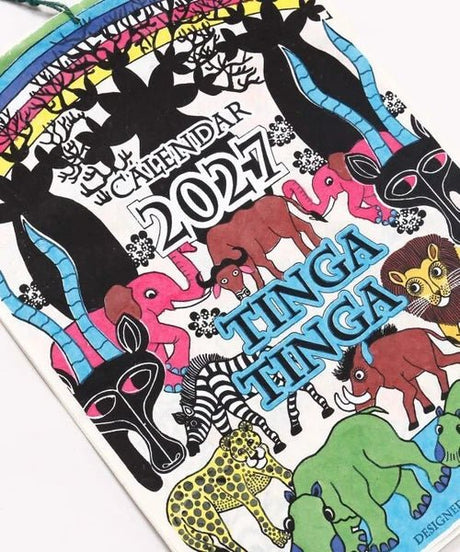 Tinga Tinga Wall Calendar 2027 / Amina Collection Co., Ltd. - bungu