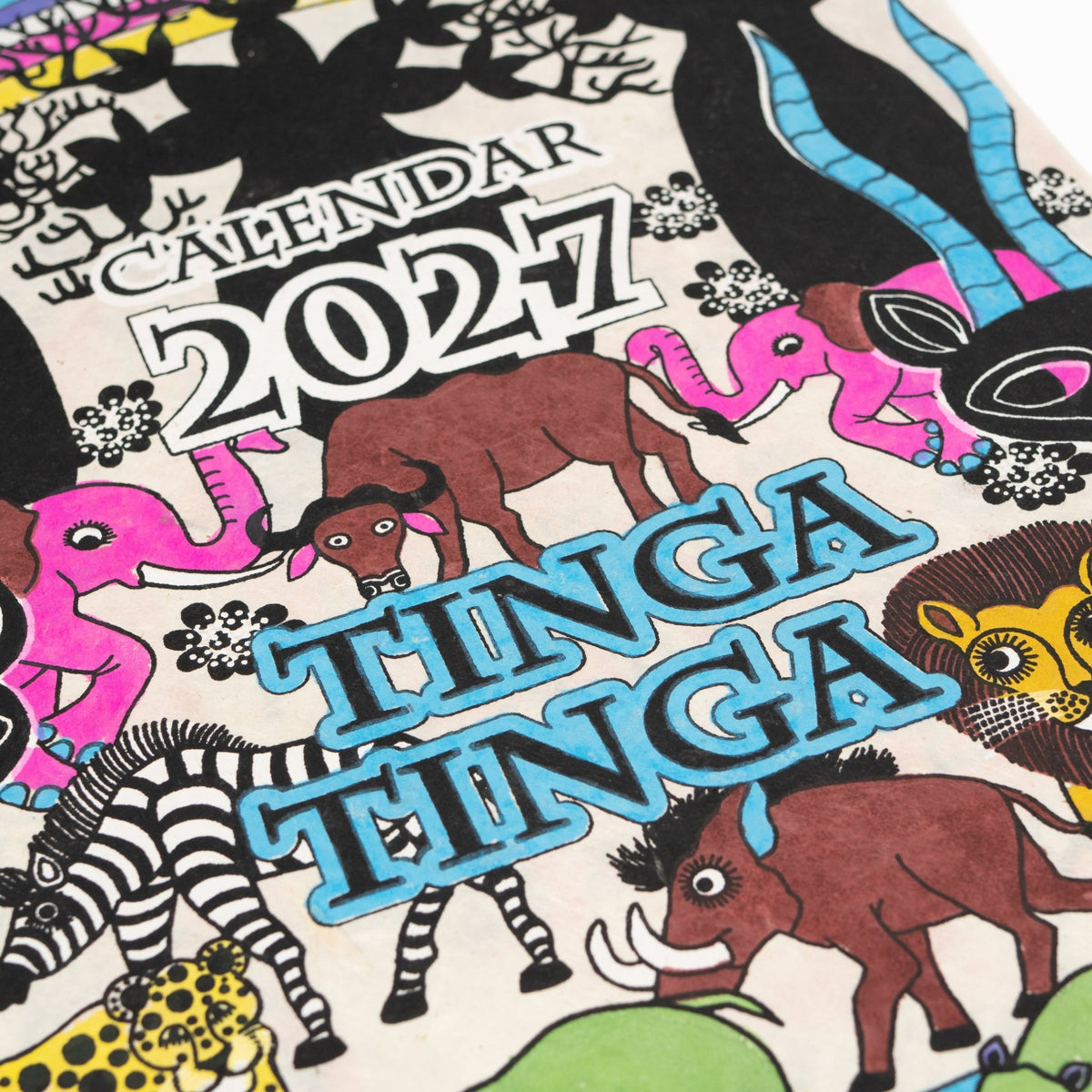 Tinga Tinga Wall Calendar 2027 / Amina Collection Co., Ltd. - bungu