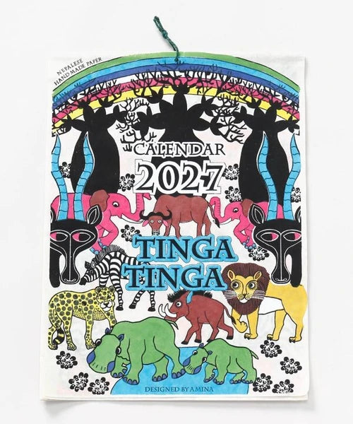 Tinga Tinga Wall Calendar 2027 / Amina Collection Co., Ltd.