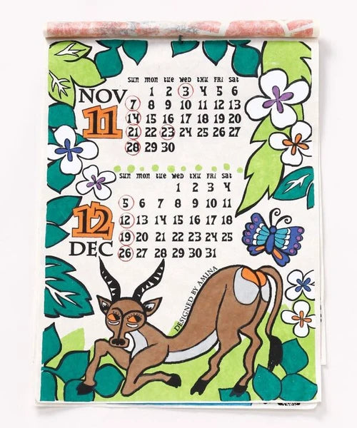 Tinga Tinga Wall Calendar 2027 / Amina Collection Co., Ltd.