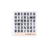 TO - MEI HAN Alphabet Clear Stamp / tri - gram - bungu