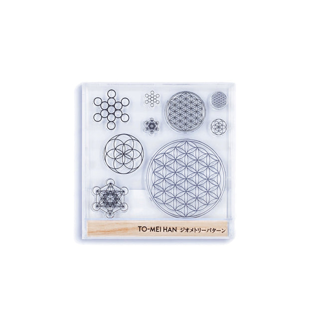 TO - MEI HAN Geometric Pattern Clear Stamp / tri - gram - bungu