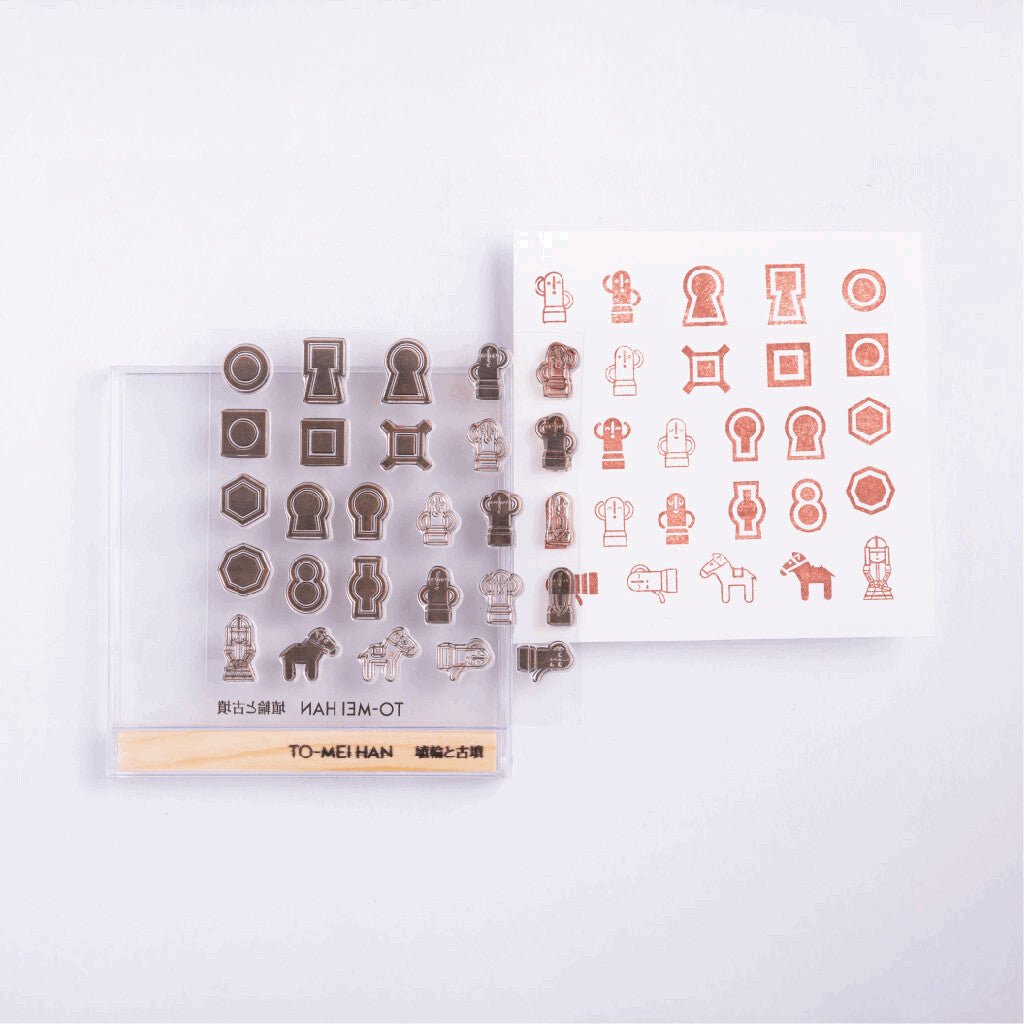 TO - MEI HAN Haniwa and Kofun Clear Stamp / tri - gram - bungu