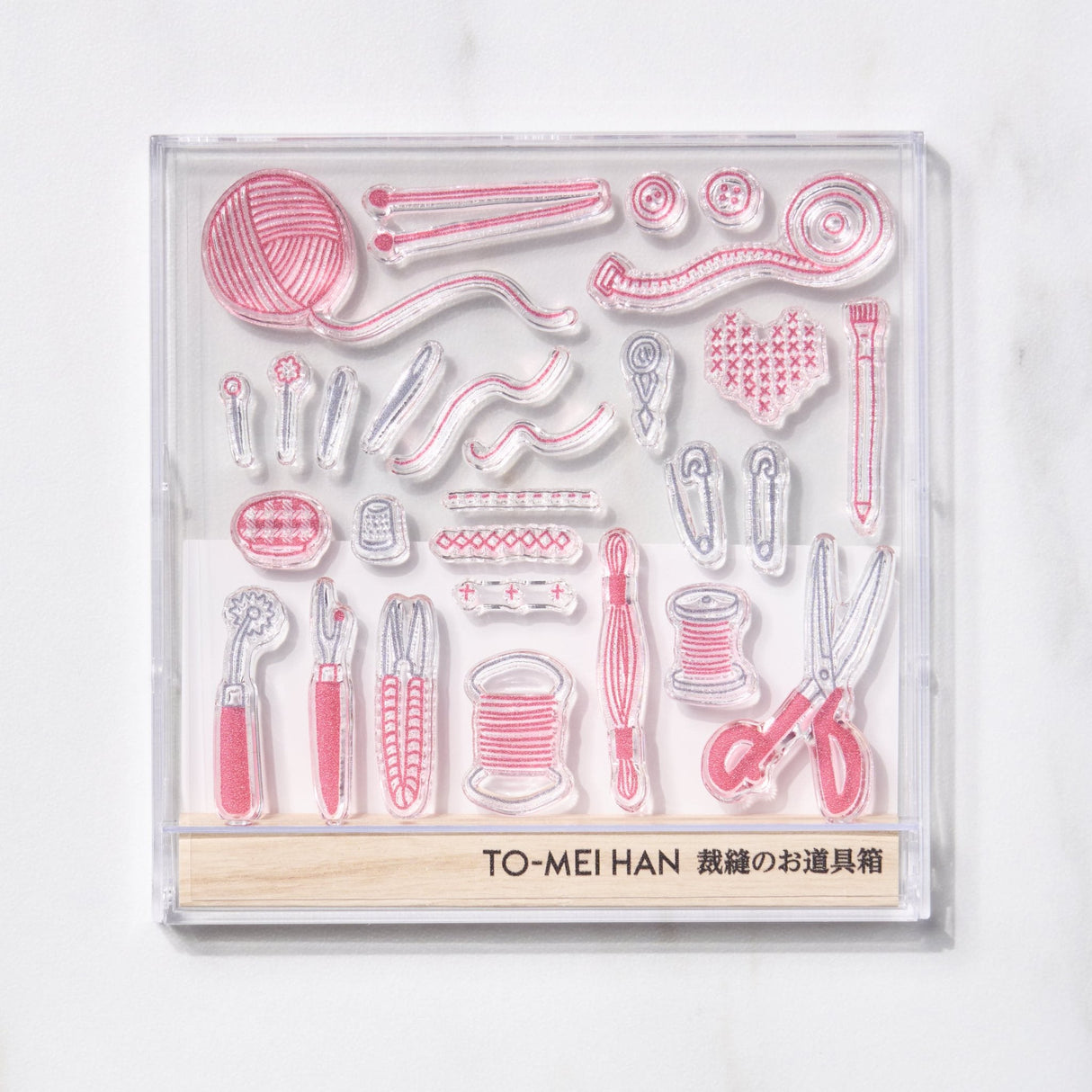 TO - MEI HAN Sewing Tool Box Clear Stamp / tri - gram - bungu