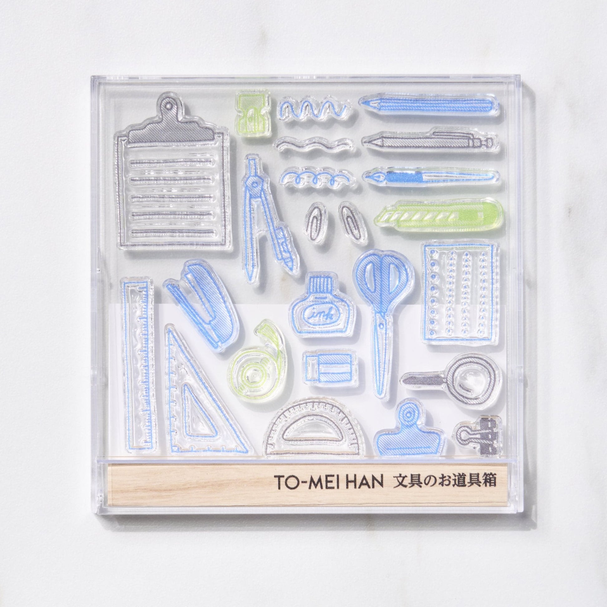 TO - MEI HAN Stationery Tool Box Clear Stamp / tri - gram - bungu