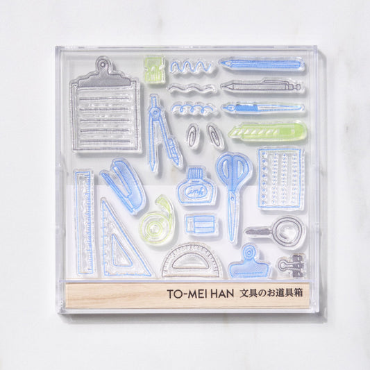 TO - MEI HAN Stationery Tool Box Clear Stamp / tri - gram - bungu