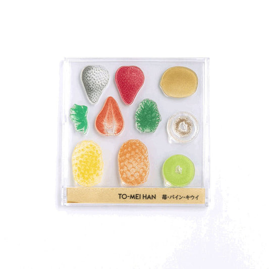 TO - MEI HAN Strawberry, Pineapple, Kiwi Clear Stamp / tri - gram - bungu