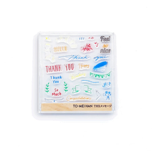 TO - MEI HAN Thanks Message Clear Stamp / tri - gram - bungu