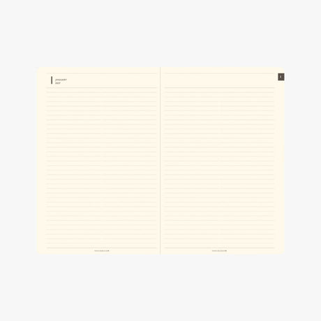 TODAY B6 Monthly Block and Memo Planner 2027 / TOUCH & FLOW - bungu