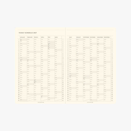 TODAY B6 Monthly Block and Memo Planner 2027 / TOUCH & FLOW - bungu