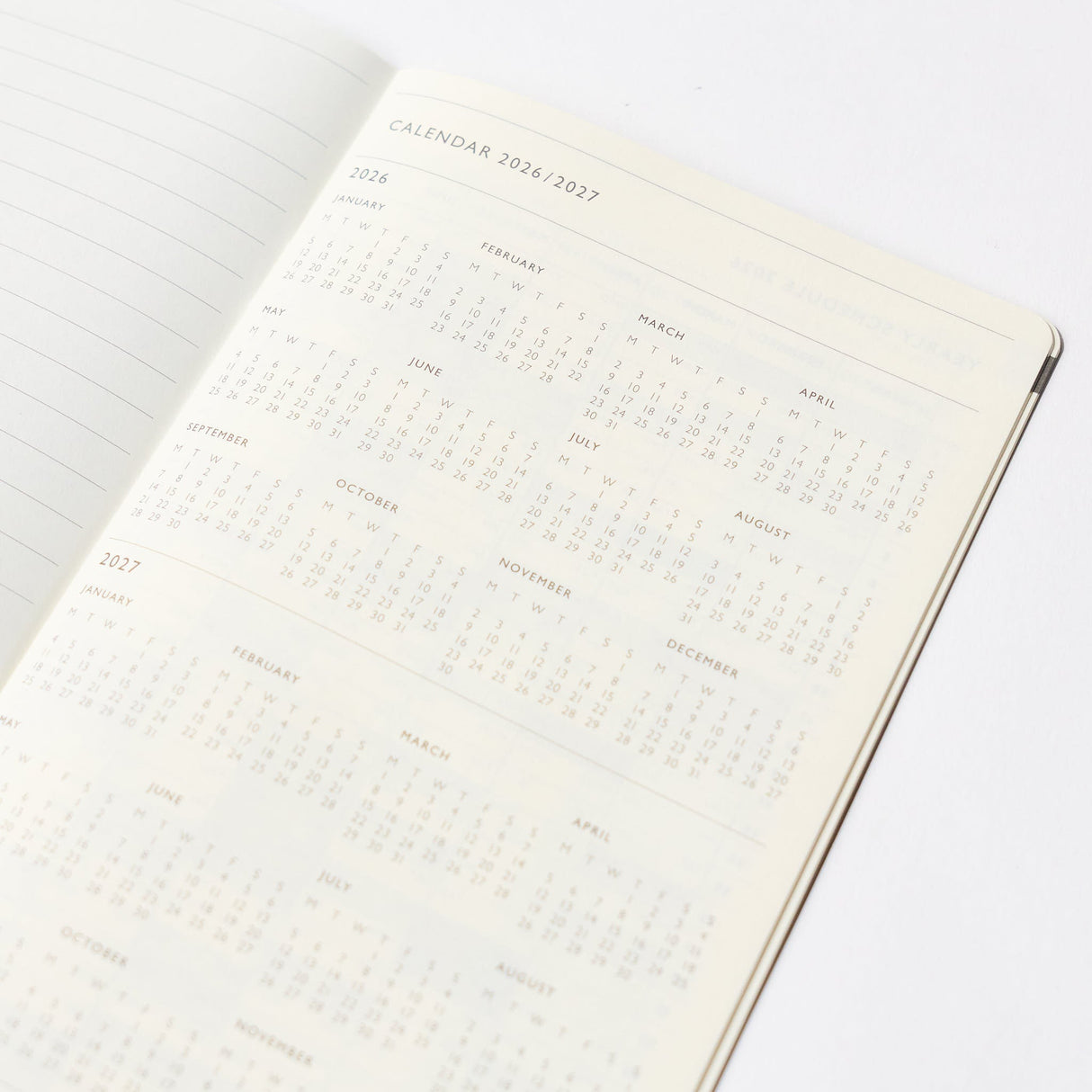 TODAY Monthly Block Planner 2026 B6 Slim / Touch & Flow - bungu