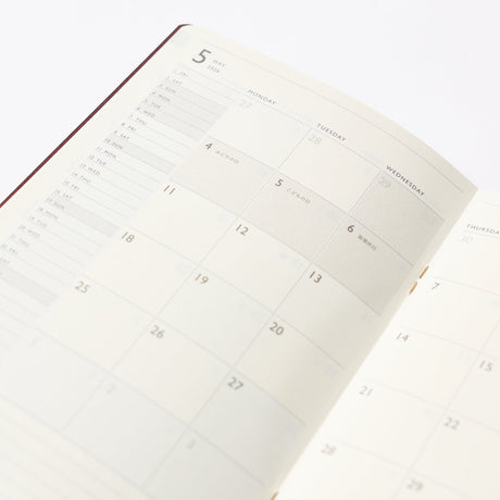 TODAY Monthly Block Planner 2026 B6 Slim / Touch & Flow - bungu