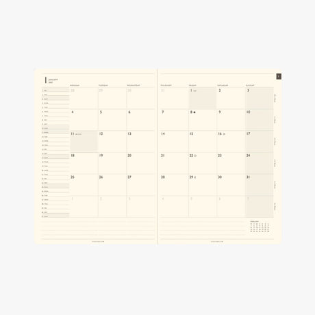 TODAY Monthly Block Planner 2027 / TOUCH & FLOW - bungu