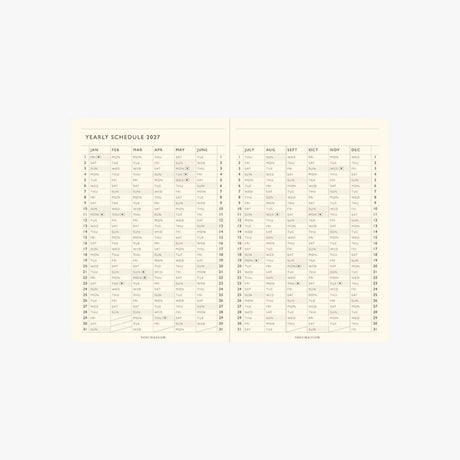 TODAY Monthly Block Planner 2027 / TOUCH & FLOW - bungu