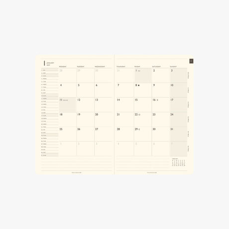 TODAY Monthly Block Planner 2027 / TOUCH & FLOW - bungu
