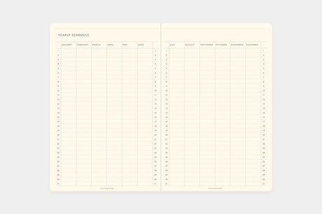 TODAY Monthly Free Diary B6 / Touch & Flow - bungu