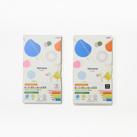 toirono Color Pencil Set / uni Mitsubishi Pencil - bungu