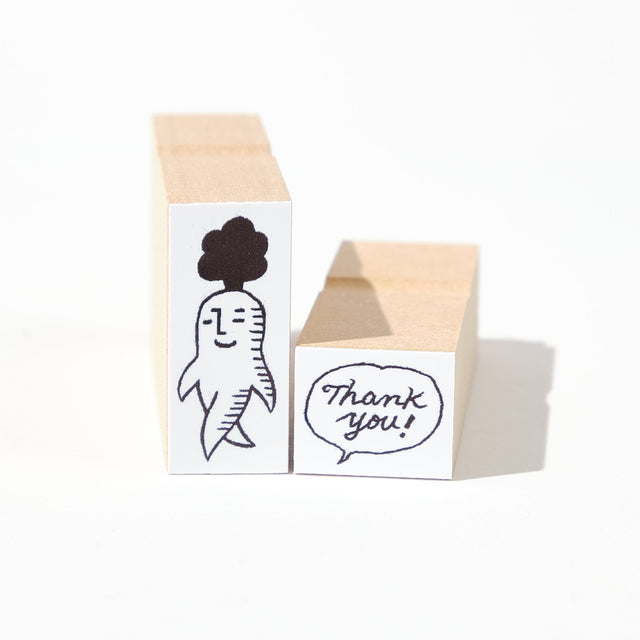 Tottoko Carrot Wood Stamp Set / Morita Inbou - bungu
