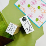 Tottoko Carrot Wood Stamp Set / Morita Inbou - bungu