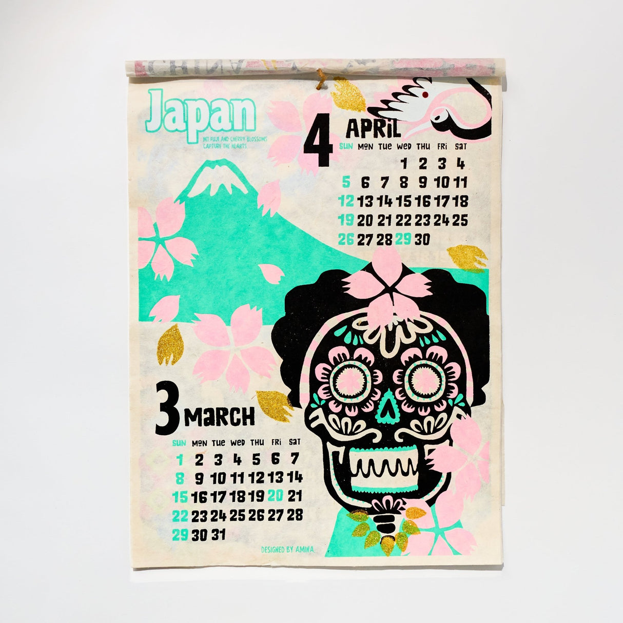 Traveling Calavera Calendar 2026 Designed by Amina / Amina Collection Co., Ltd. - bungu