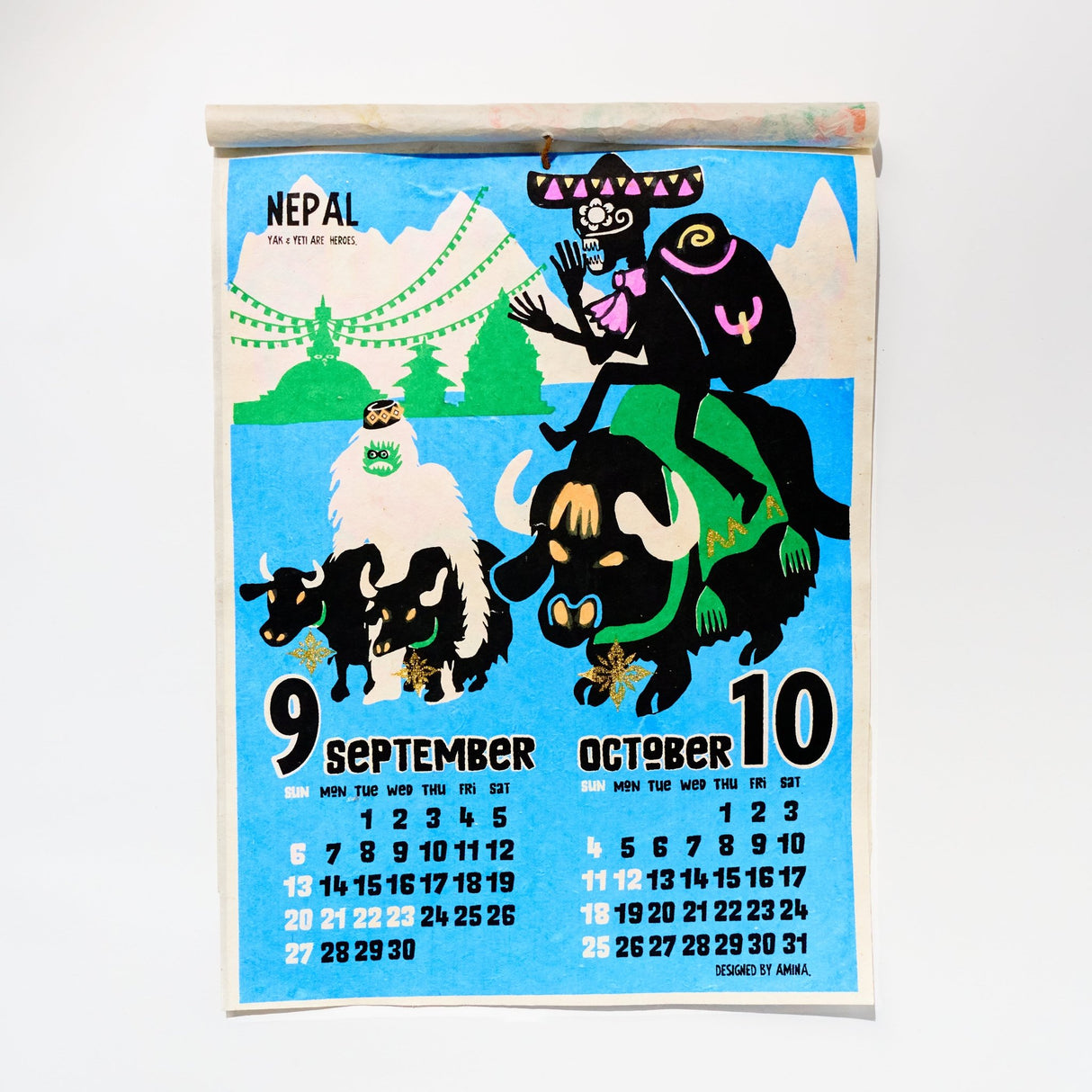 Traveling Calavera Calendar 2026 Designed by Amina / Amina Collection Co., Ltd. - bungu