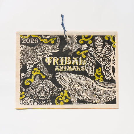 Tribal Animals Calendar 2026 Designed by Amina / Amina Collection Co., Ltd. - bungu