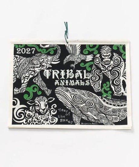 Tribal Animals Wall Calendar 2027 / Amina Collection Co., Ltd. - bungu