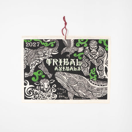 Tribal Animals Wall Calendar 2027 / Amina Collection Co., Ltd. - bungu
