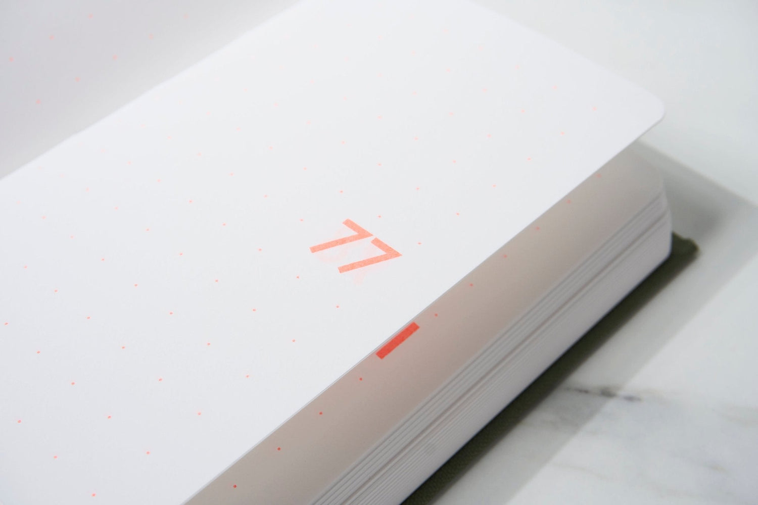 TYPEFACE NOTEBOOK A6 Size 365 Page Notebook - Gill Sans / Letterpress Letters - bungu