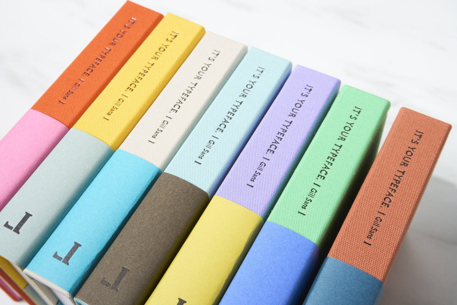 TYPEFACE NOTEBOOK A6 Size 365 Page Notebook - Gill Sans / Letterpress Letters - bungu