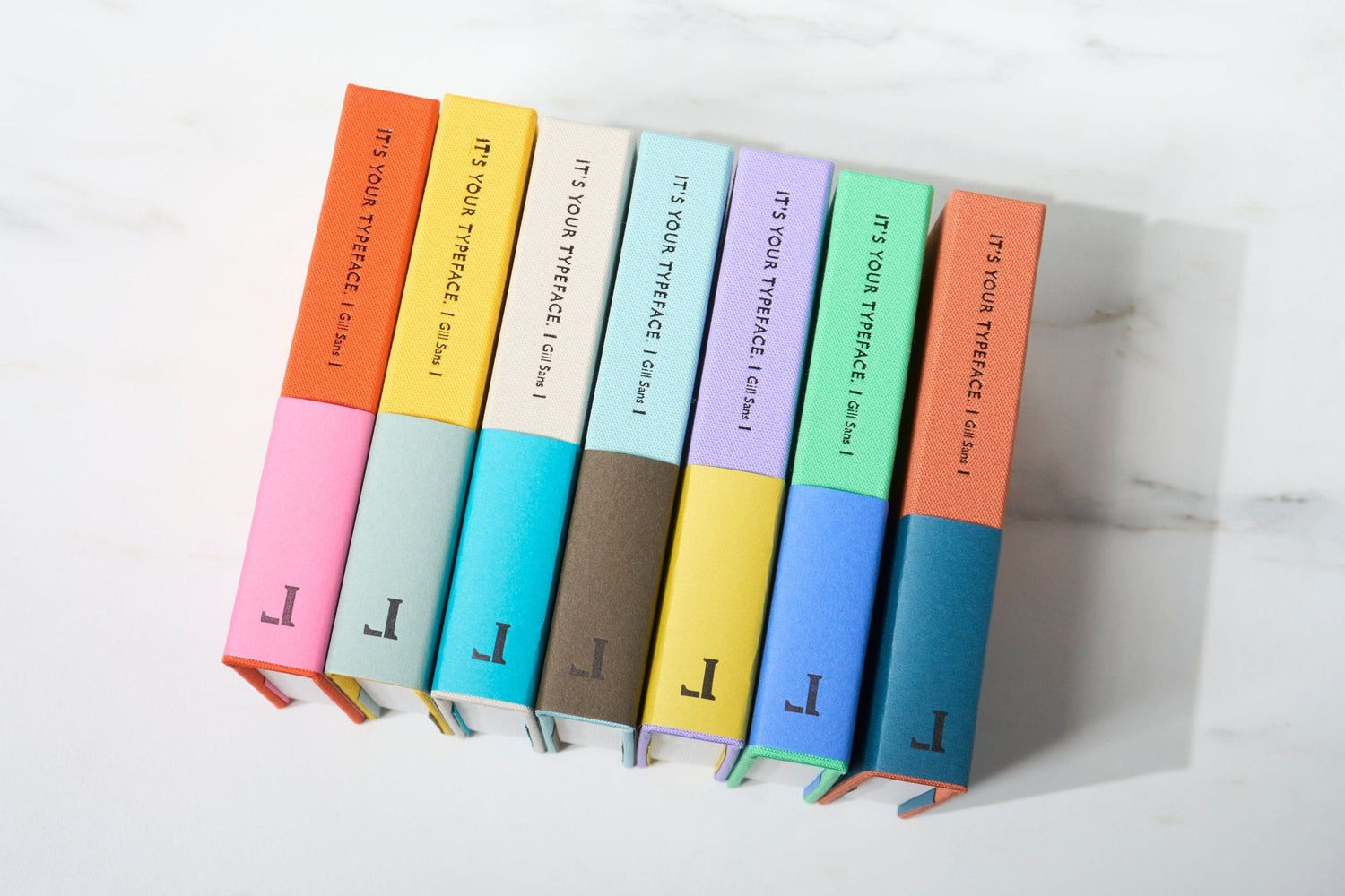 TYPEFACE NOTEBOOK A6 Size 365 Page Notebook - Gill Sans / Letterpress Letters - bungu