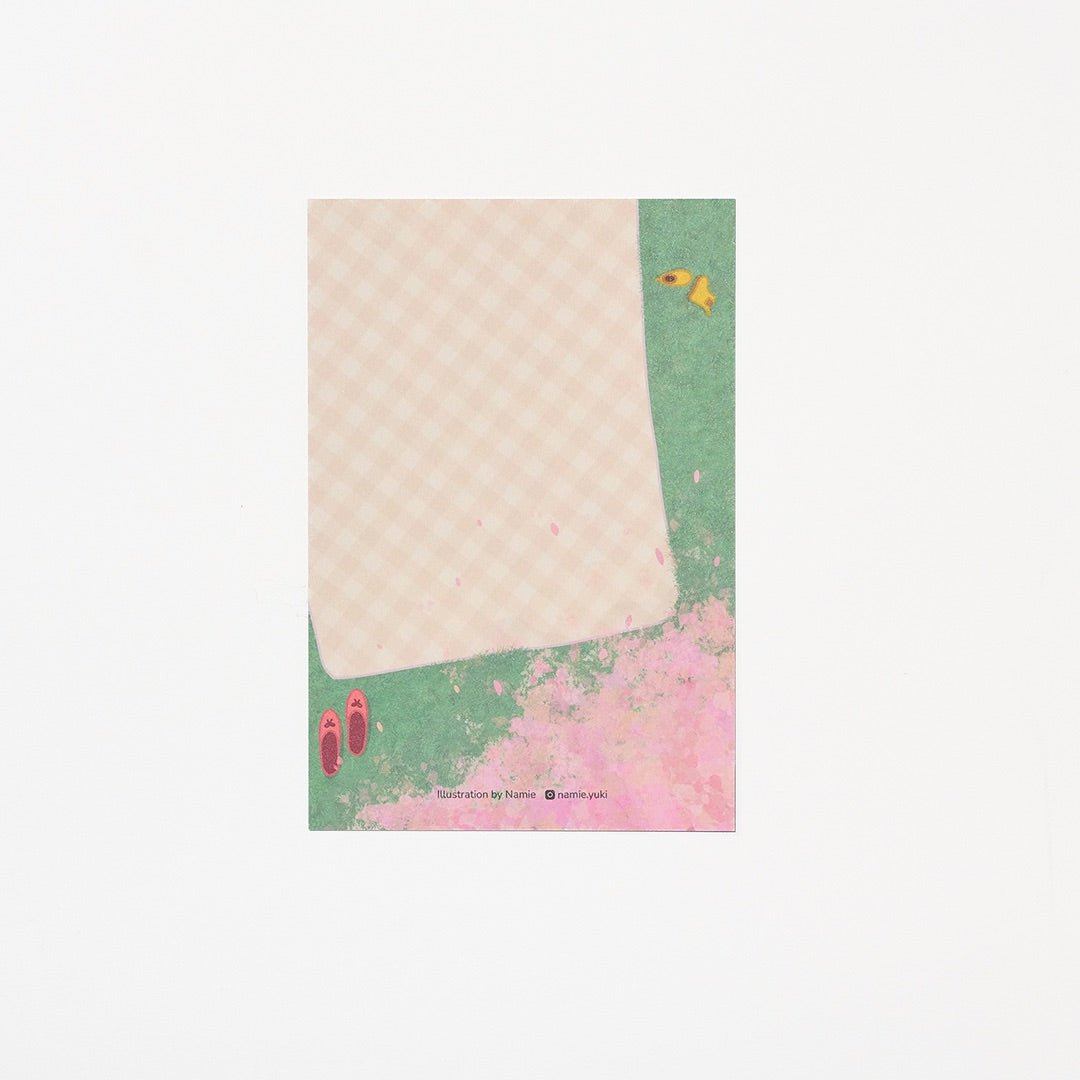 "Under the Trees" Washi Postcard by Namie / Bungu - bungu