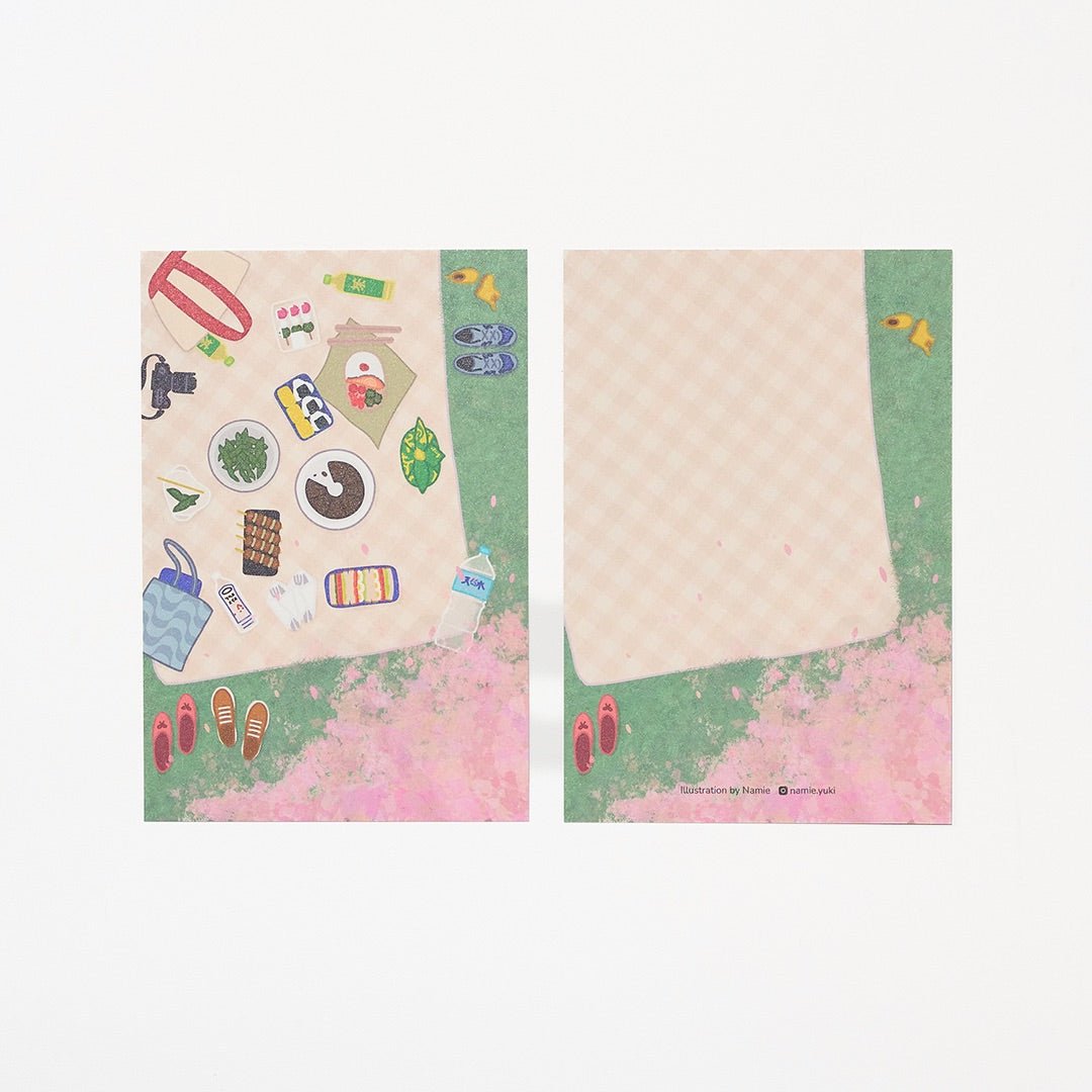 "Under the Trees" Washi Postcard by Namie / Bungu - bungu