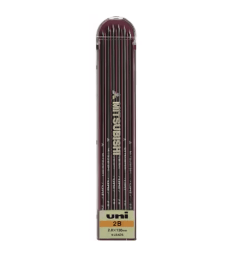 uni 2mm Graphite Pencil Lead Refill / Mitsubishi Pencil - bungu