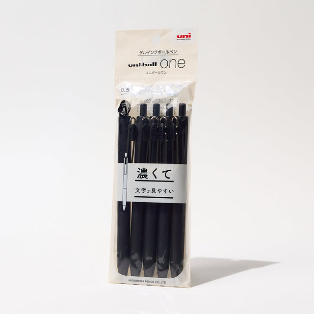 uni - ball one Gel Ink Pens 5P / uni Mitsubishi Pencil - bungu
