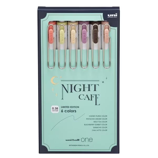 uni - ball one Limited Edition Night Cafe Series Ballpoint Pen / MITSUBISHI PENCIL - bungu