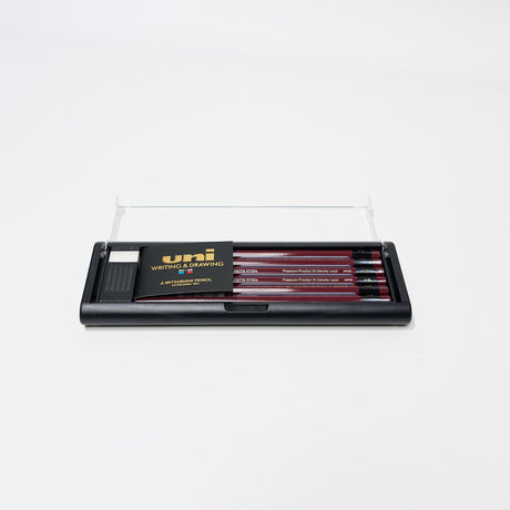 uni Wooden Pencils 1 Dozen Pack + Eraser / uni Mitsubishi Pencil - bungu