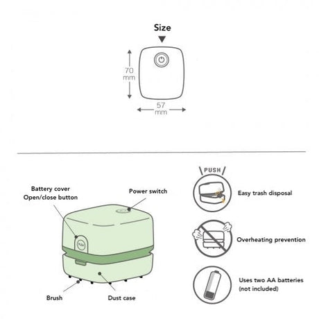 utlim - el Suzy Coron Mini Desk Vacuum Cleaner / Sonic - bungu