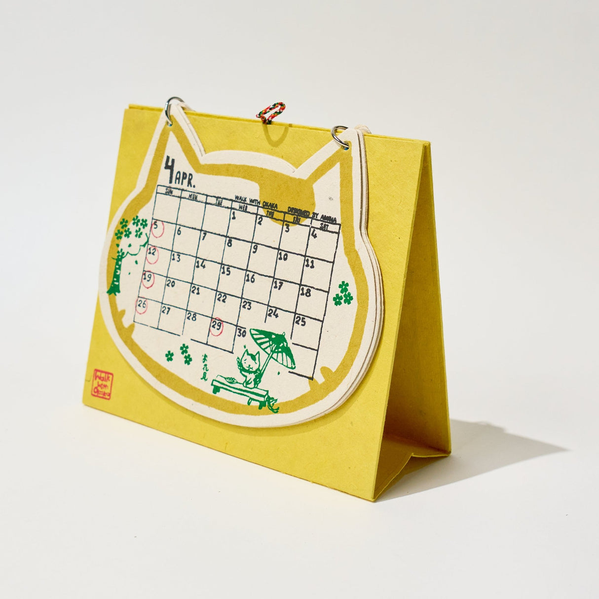 Walk with Okaka Desk Calendar 2026 Designed by Amina / Amina Collection Co., Ltd. - bungu