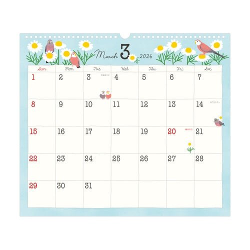 Wall Calendars 2026 / MIDORI - bungu
