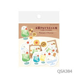 Washi Flake Stickers Okashi na Doubutsu Kobo / Furukawashiko - bungu