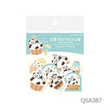 Washi Flake Stickers Okashi na Doubutsu Kobo / Furukawashiko - bungu