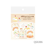 Washi Flake Stickers Okashi na Doubutsu Kobo / Furukawashiko - bungu