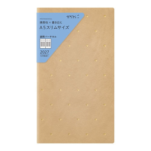 PRD A5 Slim Diary 2027 / MIDORI