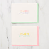 "Welcome Little One!!" Greeting Cards / Letterpress Letters - bungu