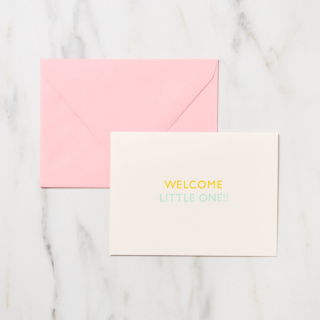 "Welcome Little One!!" Greeting Cards / Letterpress Letters - bungu