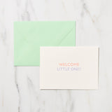 "Welcome Little One!!" Greeting Cards / Letterpress Letters - bungu